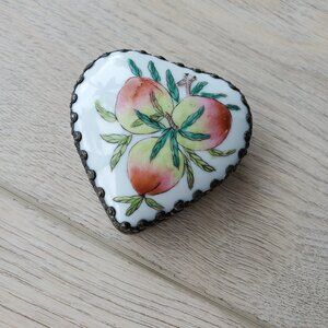 vintage silver trinket box